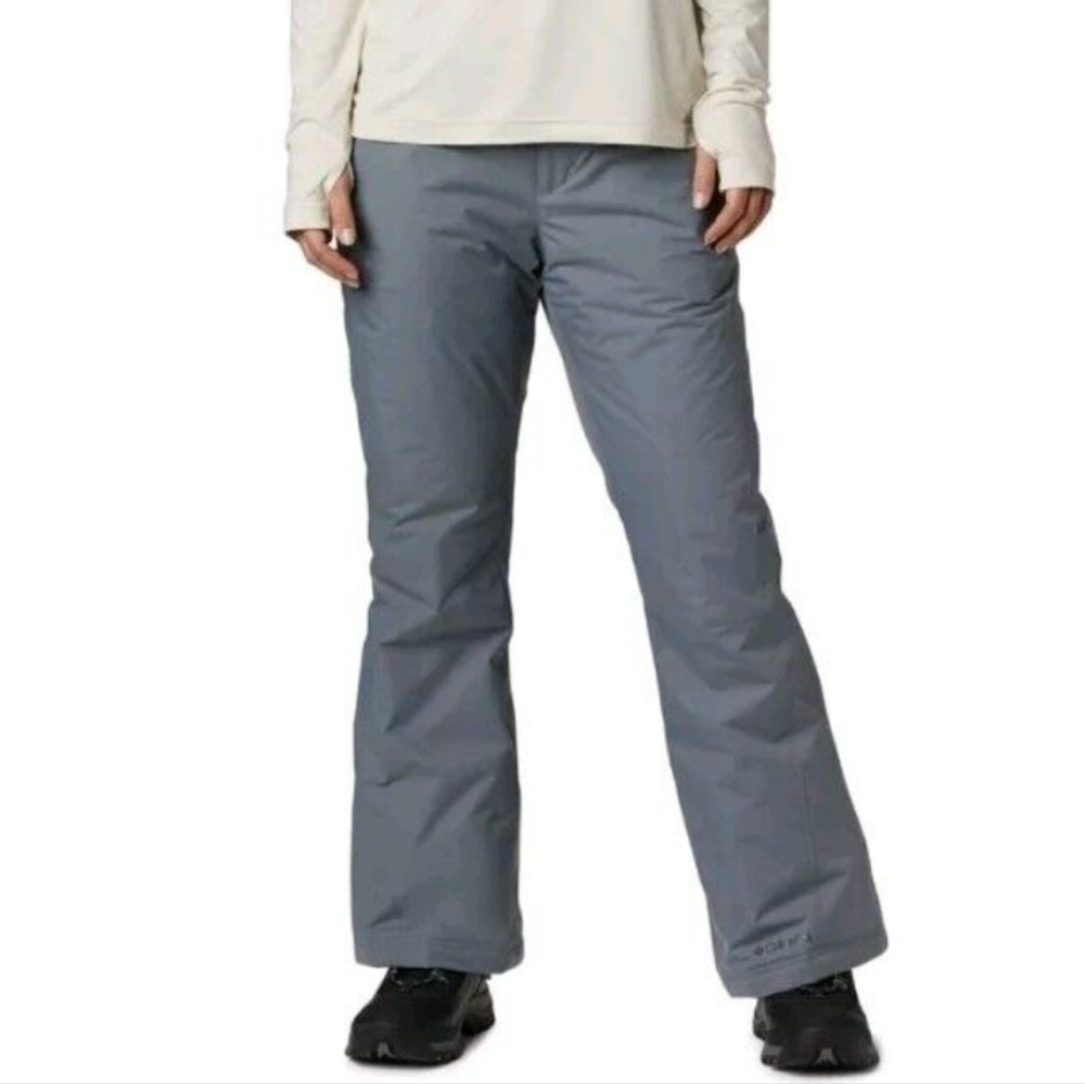 Columbia Gray Boot Cut Pants with Relaxed Fit and Water-Resistant Material